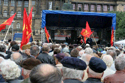 митинг чешских коммунистов